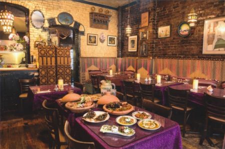 Interior of Baraka Cafe in Boston